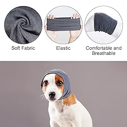 Quiet Ears for Dogs, Rbenxia 1 Piece Dog Ear Cover