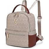 MKP Small Backpack Purse for Ladies Women Fashion Multi Pockets Daypacks with Front Zip Pocket