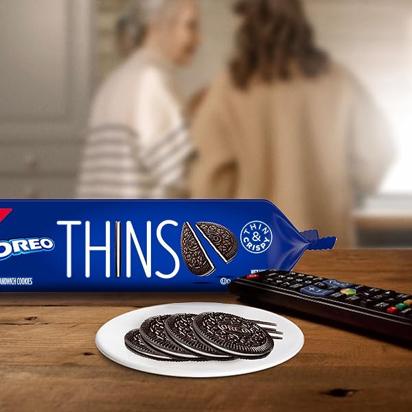 OREO THINS CHOCOLATE SANDWICH COOKIES, 9.1OZ