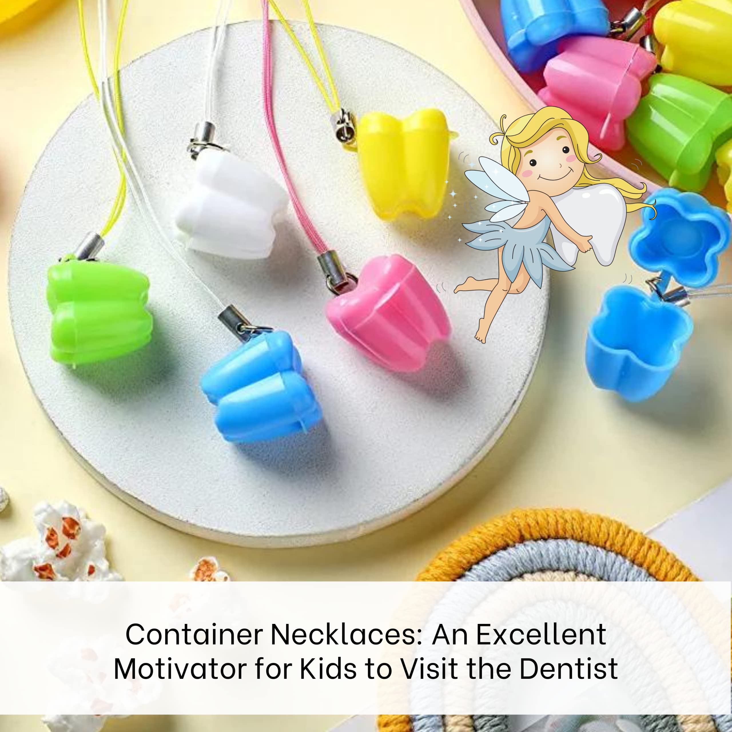 Killer's Instinct Outdoors 10PCS Tooth Holders for Kids Keepsake – Multicolor Plastic Cases for Storage Necklace for Lost Teeth Baby Boxes for Kids