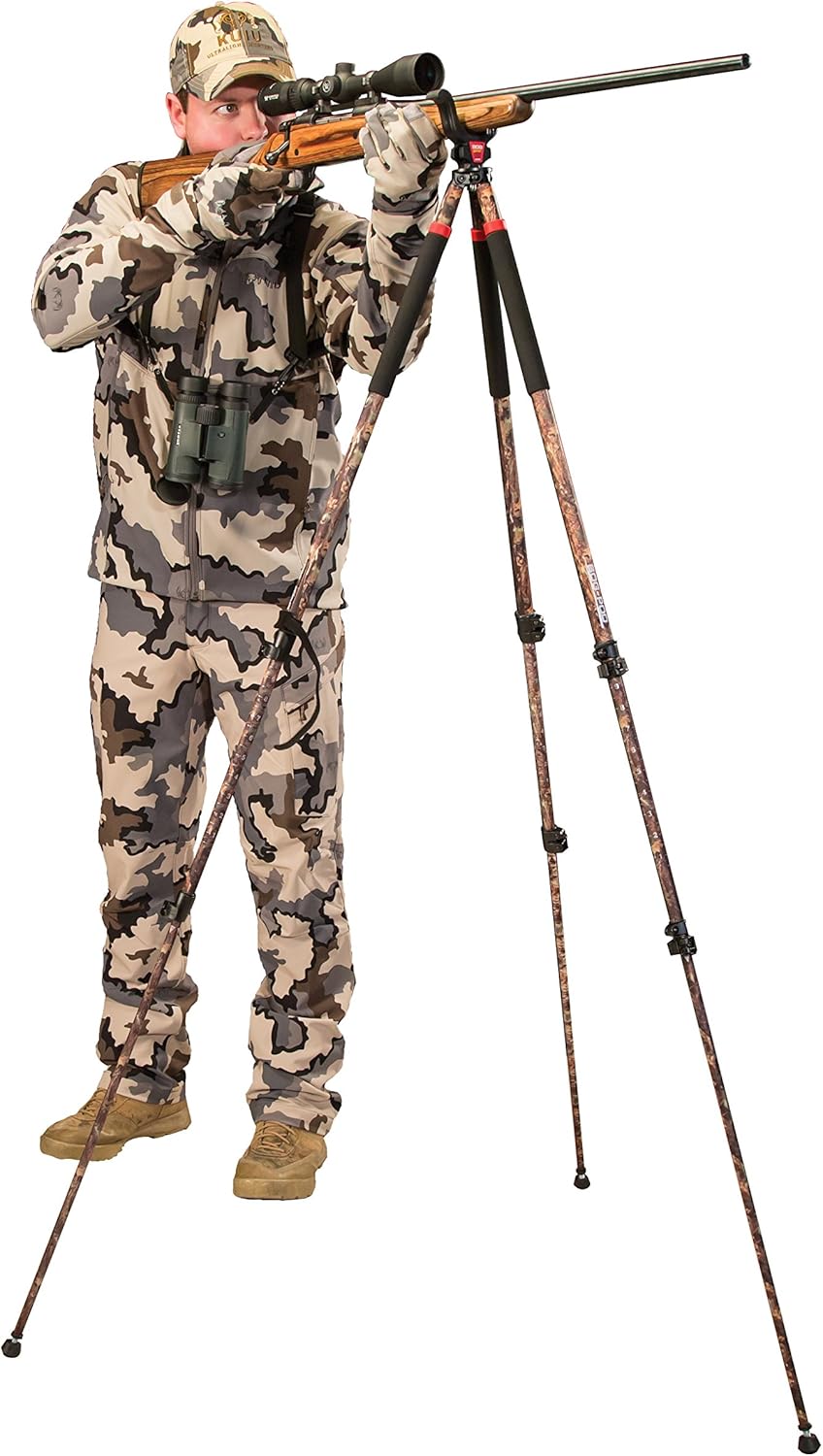 BOG-POD CLD-3 Shooting Camo Tall Tripod : Gun Monopods Bipods And Accessories : Sports & Outdoors
