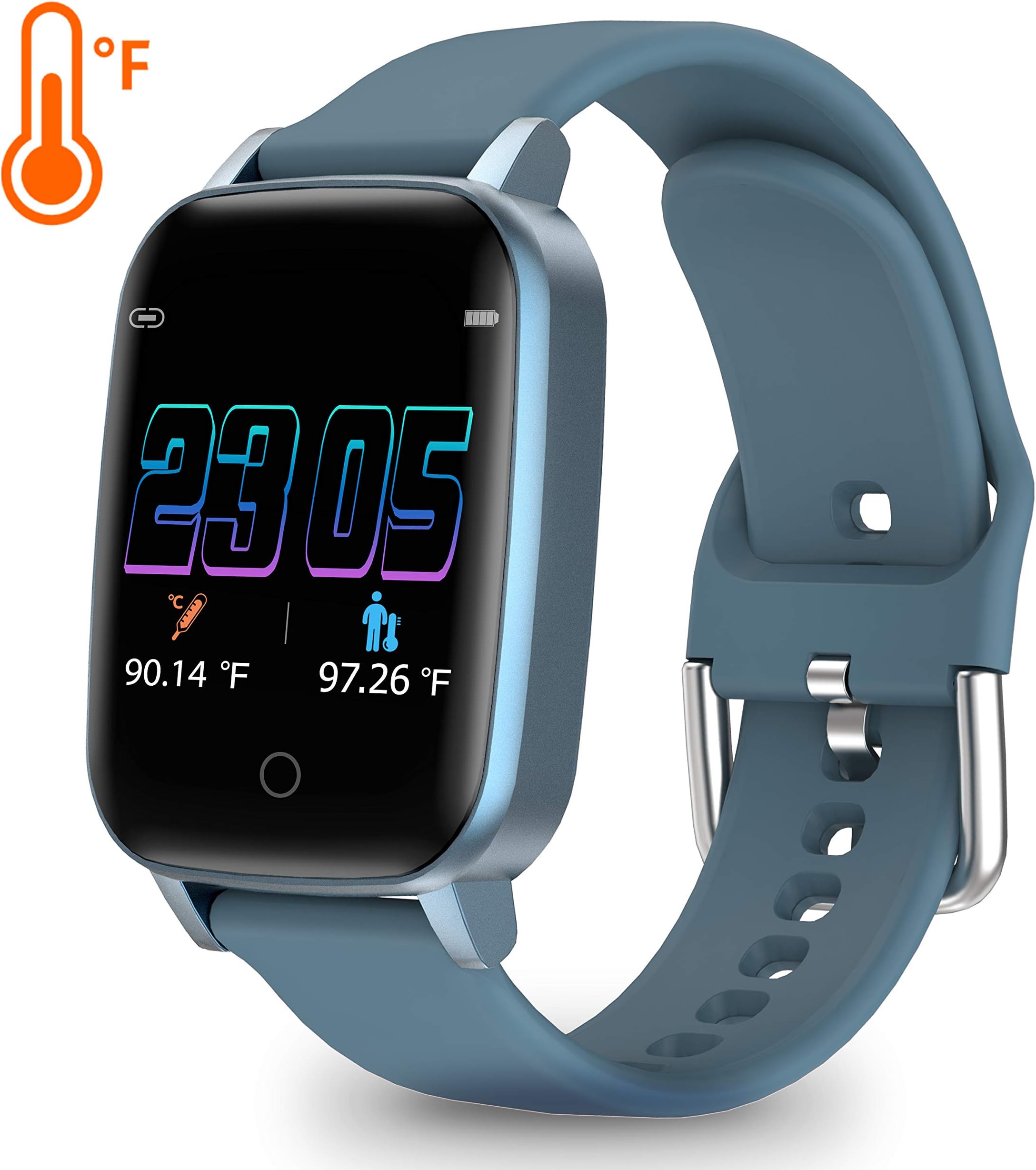 YoYoFit Smart Watch with Heart Rate Monitor, Activty Tracker with Body Temperature Fitness Tracker with Sleep Monitor Pedometer Smartwatch Calorie Counter, Fitness Gift for Women Men and Elder