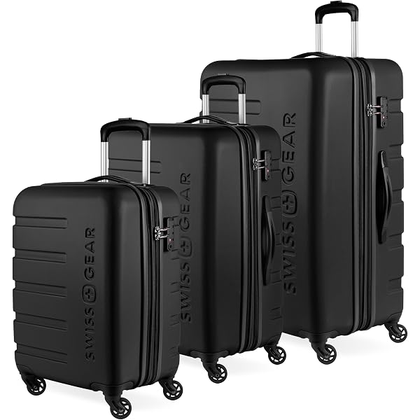 Amazon.com | SwissGear Lightweight Expandable Spinner, Black Wave