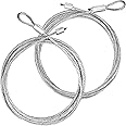 Blesseras 2 Pack 8 feet 6 inches Long Torsion Spring Garage Door Cable for 7 Foot Tall Garage Door, Cable Length 8.5 ft., 304 Stinless Steel 4/32'' (3mm)