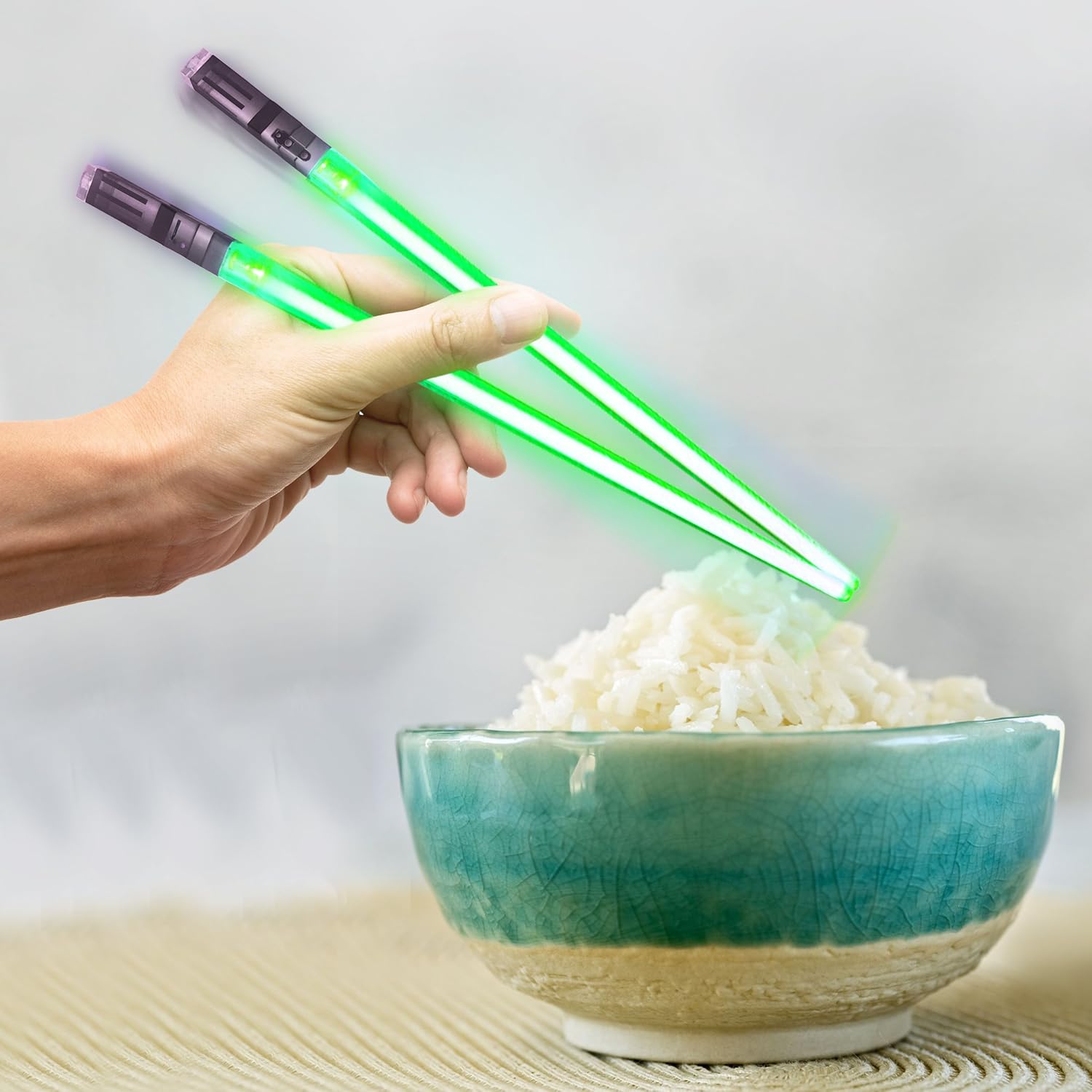 ChopSabers Lightsaber Led Light Up Chopsticks (1 Pair, Green), 1 Par - Image 4