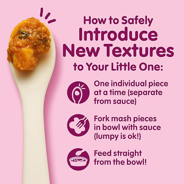 HAPPY BABY ORGANICS BABY FOOD, ADVANCING TEXTURES BOWL SWEET POTATO & COCONUT CURRY PUREE WITH DICED POTATOES, CAULIFLOWER & SPINACH, 4 OZ (PACK OF 8)