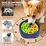 CAISHOW Slow Feeder Dog Bowl Interactive Puzzle for Small & Medium Dogs view 4