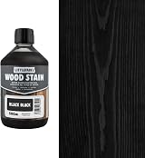 Littlefair's Wood Stain Water-Based Black 500ml Non-Toxic Eco-Friendly