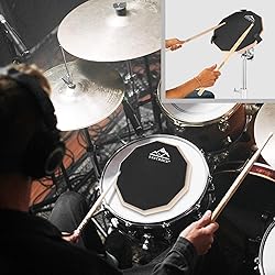 EASTROCK Practice Drum Pad, 8 Inches Double Sided