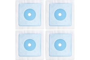 Muschbath 4 Pack Waterproof Pipe Seal Gasket, 12mm 0.47" Resilent Opening, Valve Seal, Square Pipe Edge Seal for Shower Valve and Shower Head And Pipes