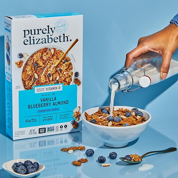 PURELY ELIZABETH, VANILLA BLUEBERRY ALMOND CEREAL, 11 OUNCE
