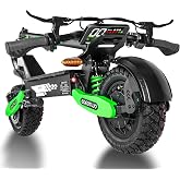 Electric Scooter Adults, 20/45 Mile Range,48V/52V/13/23.4Ah | 11" Off-Road Tires,1200W/2400W, Fast E-Scooter, Heavy Duty, Full Suspension, Commuting