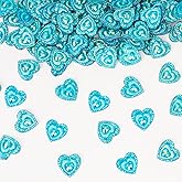 50 Pcs Resin Rhinestones for Crafting,Heart Shaped Rhinestones for Bedazzling Clothes Shoes Hats Bags & Sewing Accessories (Royal Blue)