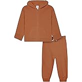 Modern Moments by Gerber Baby and Toddler Hooded Sweater Knit Jacket & Jogger