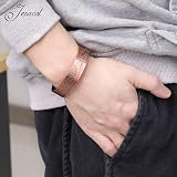 Jeracol Copper Magnetic Bracelet for Men Women 3500 Gauss Adjustable Cuff view 7