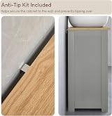 Bath Vida Priano Under Sink Cabinet Grey Oak 60x60x30 cm view 4