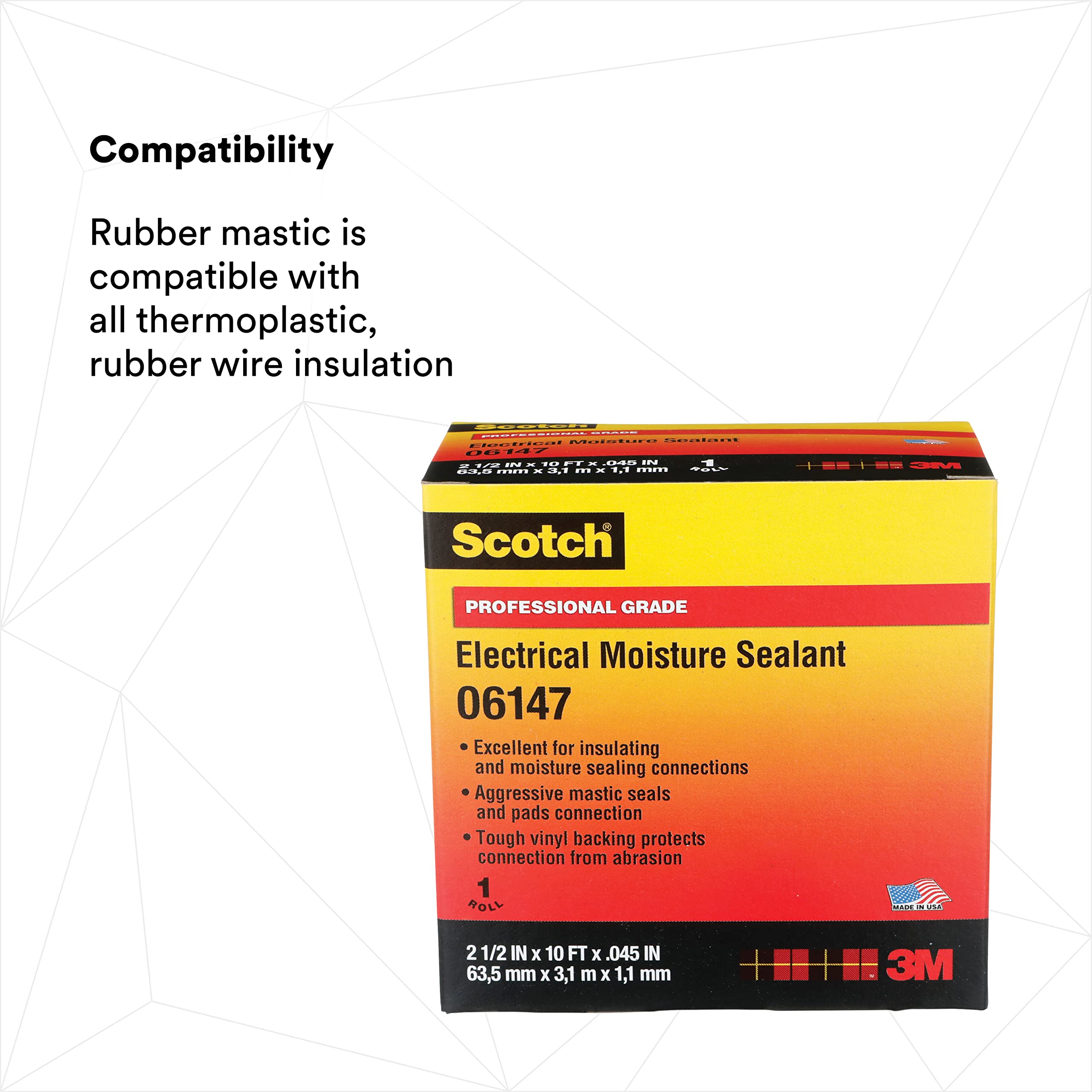 Mua 3M Scotch Electrical Moisture Sealant Roll 06147, 2-1/2 in x 10 ft ...
