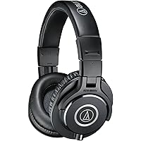 Audio-Technica ATH-M40x Professional Studio Monitor Headphone, Black, with Cutting Edge Engineering, 90 Degree Swiveling Earc