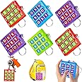 16 Pcs Tic Tac Toe Keychains for Kids Christmas Party Favors Classroom Prizes Goodie Bag Stuffers Return Gifts Birthday Party