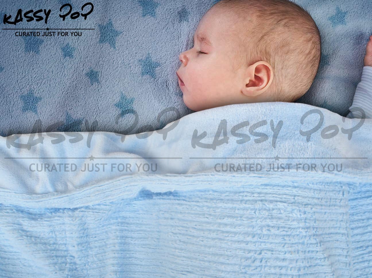 Kassy Pop Soft Fabric Blanket Cum Baby Wrapper for Unisex Babies, 0-2 Years (Multicolour)