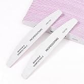 Klimonla 25 limas de uñas profesionales de media luna, grano 100/100 de doble cara, herramientas reutilizables para limar uña