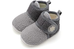 FEETCITY Baby Booties Girls Boys Infant Slippers First Walkers Shoes Warm Socks Newborn Crib Shoes