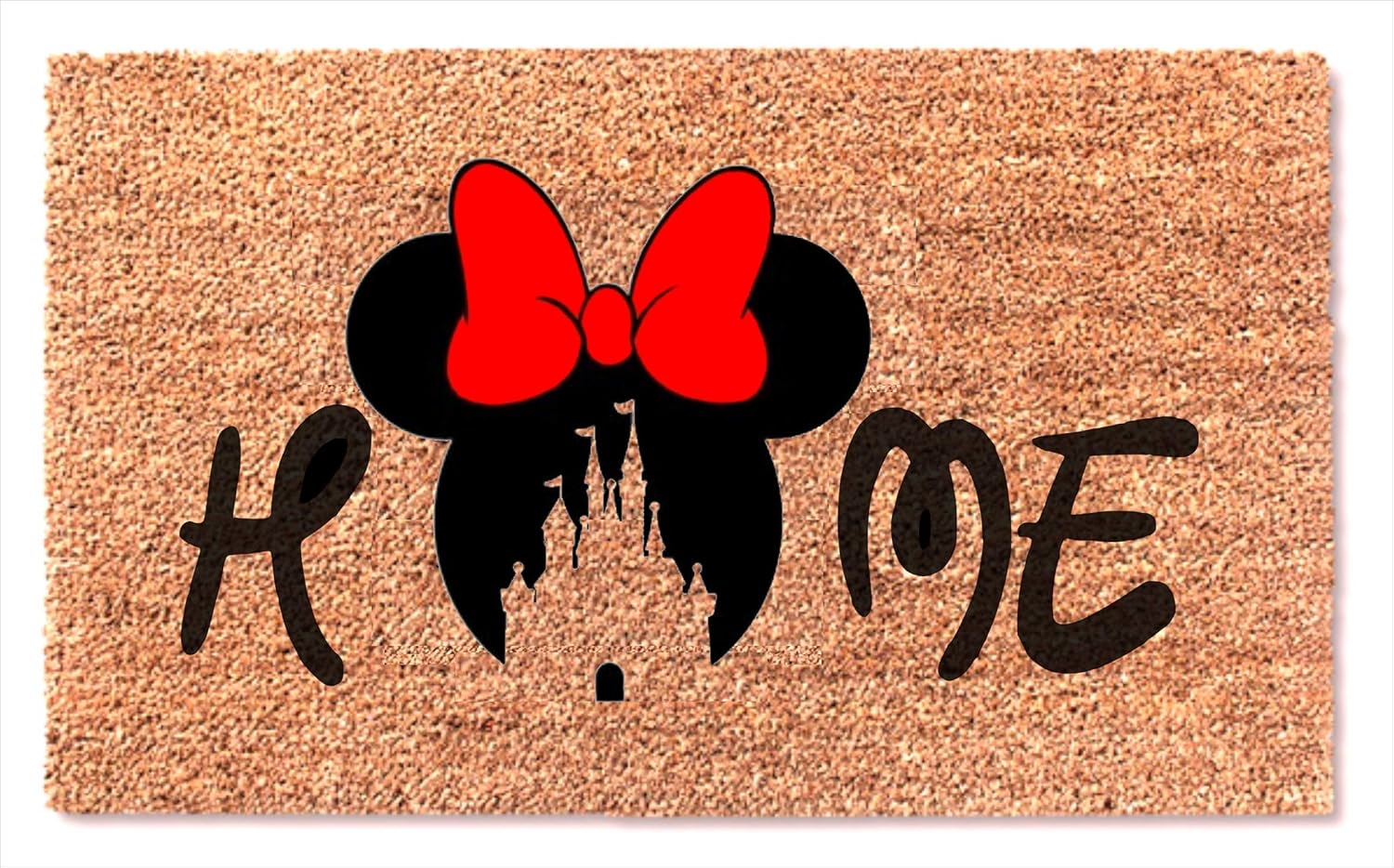 Minnie Mouse Red Bow Door Mat Home Decor Funny