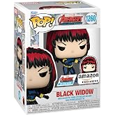Funko Pop! &amp; Pin: The Avengers: Earth's Mightiest Heroes - 60th Anniversary, Black Widow with Pin, Amazon Exclusive