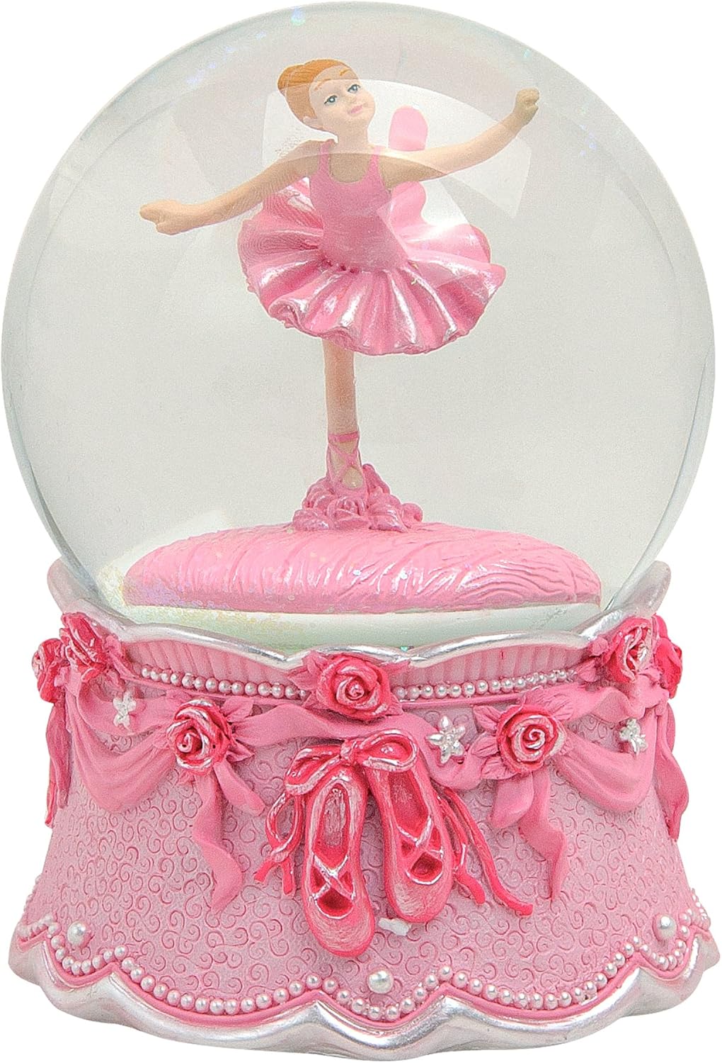 Wunderschöne Spieluhr ~ Ballerina in Schneekugel ~ mit Glitzerstaub