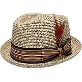 Epoch hats company Men's Premium Straw Porkpie Fedora Hat