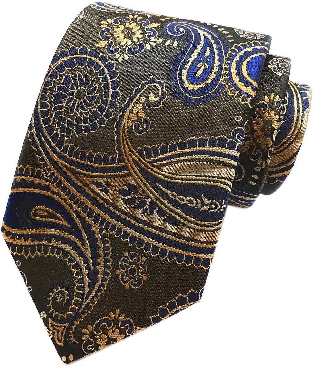 Men's Novelty Paisley Ties Cravat Jacquard Luxury Pattern Wedding Formal Necktie