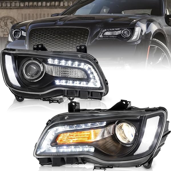 KUIPERAUTO DRL Headlights Compatible for 2011-2023 Chrysler 300 300C by KUIPERAUTO - Used condition - US$11.84