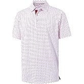 M MAELREG Boys Polo Shirt Short Sleeve Performance Dry Fit Stretch Funny Print Active Casual Collared Golf Shirts for Boy