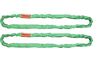 LIFT ALL Liftall EN60X10 Tuflex Sling, Endless, 10', Green (2-(Pack))