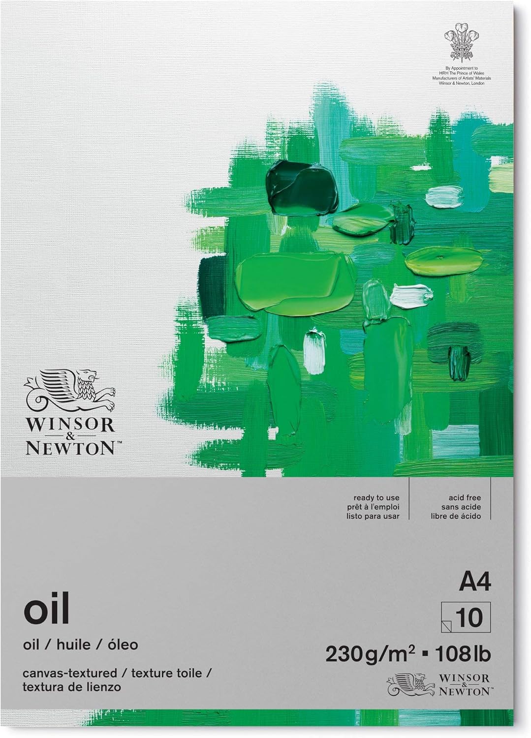 Winsor & Newton,White 6532006 Oil Pad, 10 Sheet, A4 Size