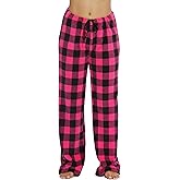 Just Love Women Plush Pajama Pants Buffalo Plaid