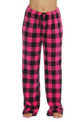 Just Love Women's Buffalo Plaid Plush Check Pajama Pants