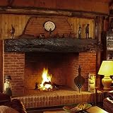 Tebery 17 x 7.5 Inch Wooden Bellows Lighter Fireplace Blower Brown view 7