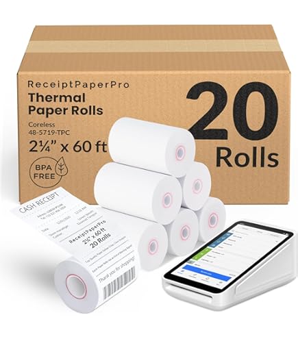 Amazon.com : Receipt Paper Roll for Square Terminal Credit Card