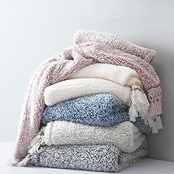 Ultra Soft Cozy Sherpa Throw Blanket, Light Weight