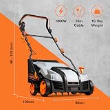 VonHaus Electric Lawn Scarifier/Aerator 1800W 38cm Working Width 55L Box view 9