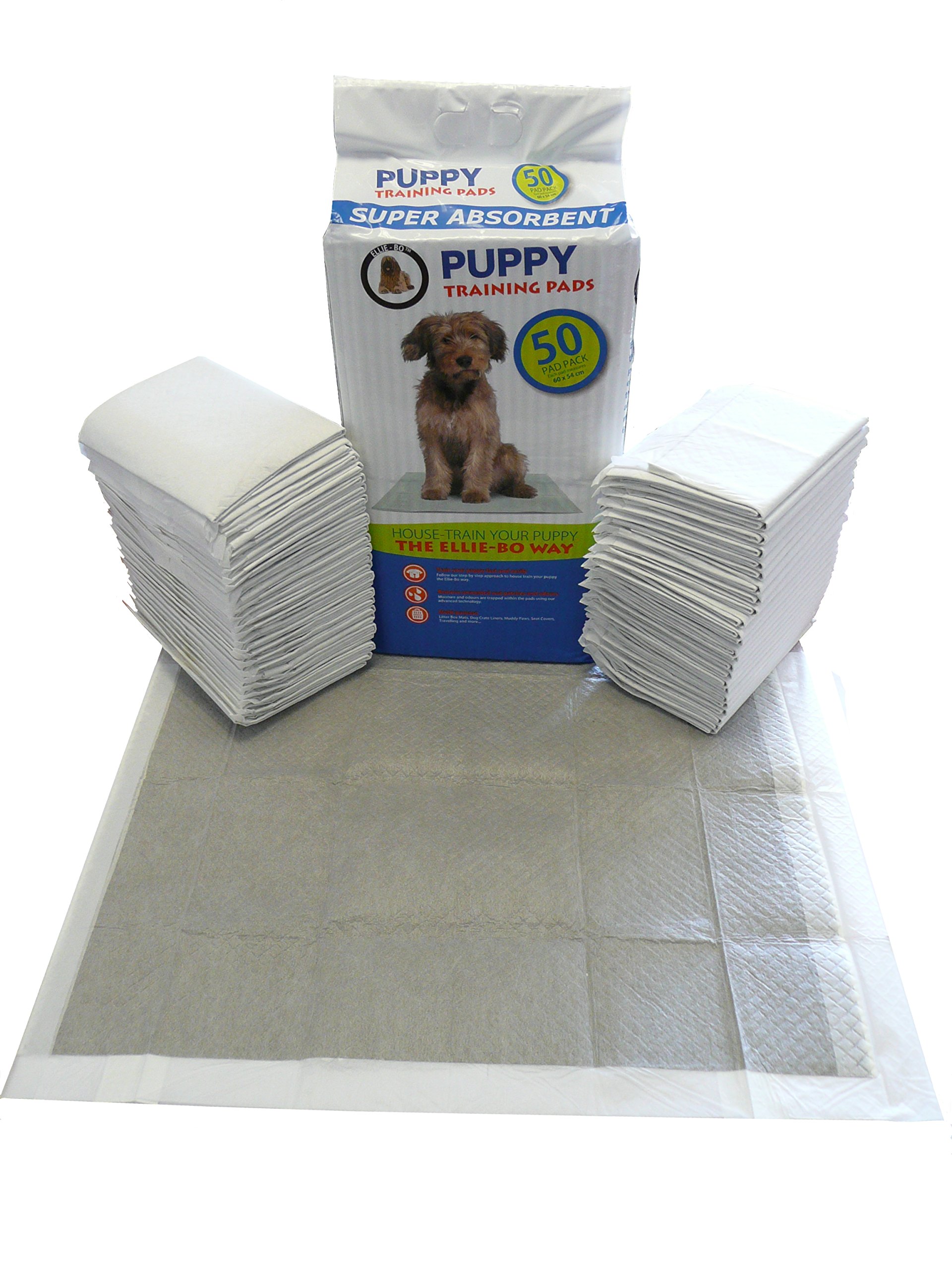 50 x Super Absorbent Puppy Training Pads with Active Charcoal and Super Absorbent Polymer Technology (1-Pack)