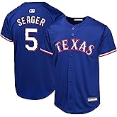 Corey Seager Texas Rangers MLB Kids Youth 8-20 Blue Alternate Player Jersey