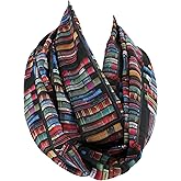 Etwoa's Bookshelf Black Infinity Scarf Circle Scarf Loop Scarf