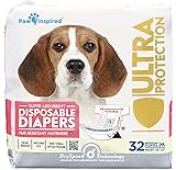 Paw Inspired 32ct Disposable Dog Diapers | Female