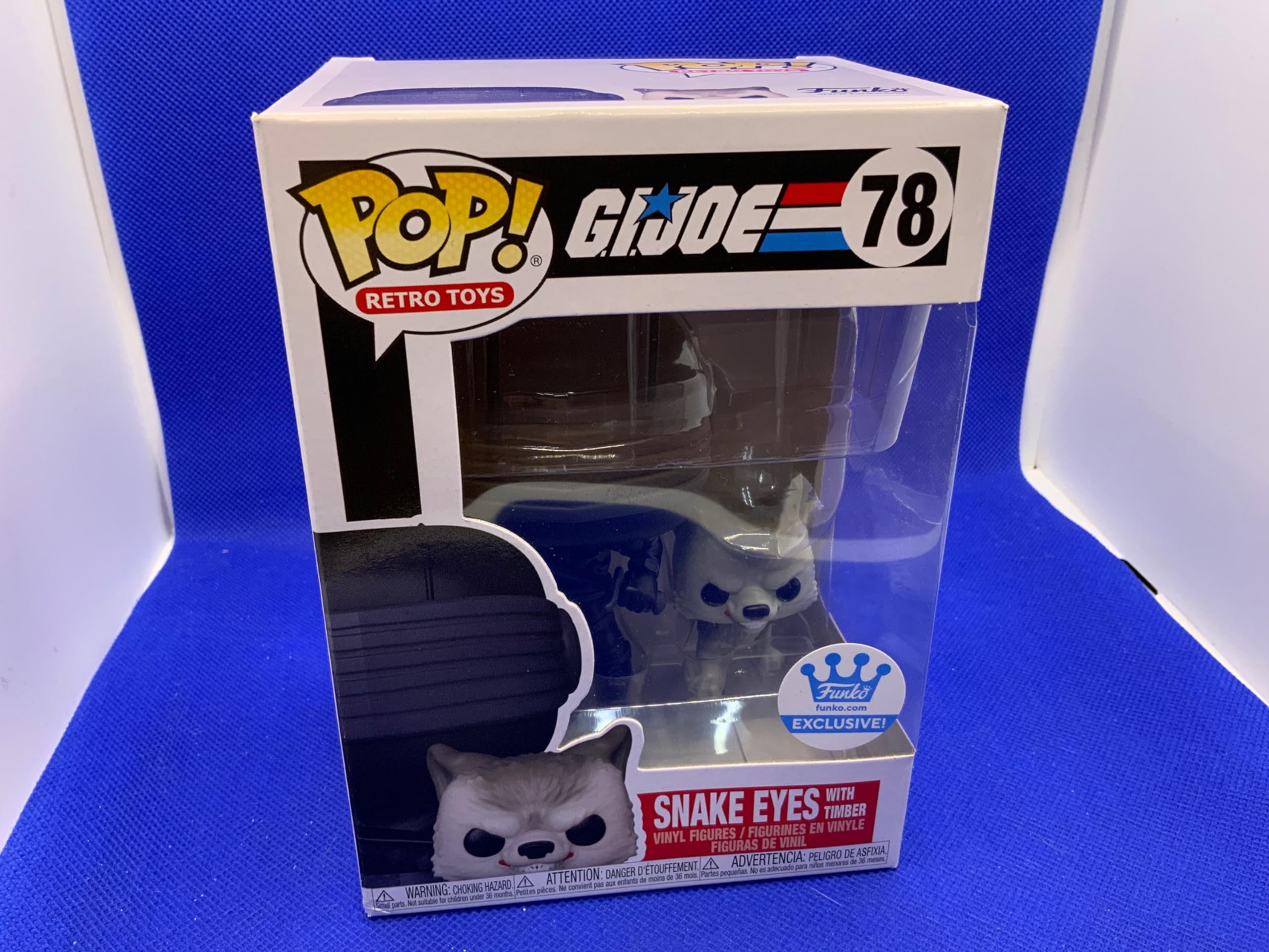 Funko POP! Retro Toys G.I Joe 78 Snake Eyes with Timber Exclusive
