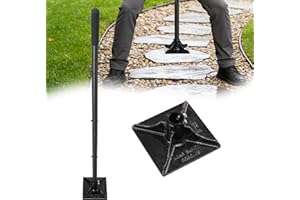 Tamper Tool, 59 Inch Long Handle Tamper Tool with Comfortable Grip,Heavy Duty Metal Garden Tool for Leveling Soil, Gravel,Dri