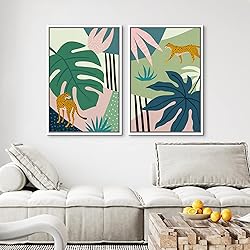 MUDECOR Framed Canvas Print Wall Art Jungle