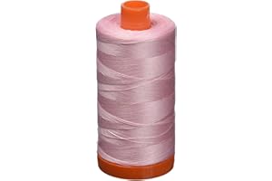 AURIFIL USA 1,422yd-Baby Aurifil Mako Cotton Thread Solid 50wt 1422yds, Baby Pink