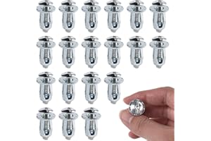 FARADY 20Pcs M6x25mm Jack Nuts Petal Nuts Expansion Nuts Hollow Door Anchor with Screws Hollow Metal Cavity Fixing Hollow Wall Anchors for Aluminium Cladding Sheet Steel Pipe,Iron Sheet,Hollow Plastic Sheet